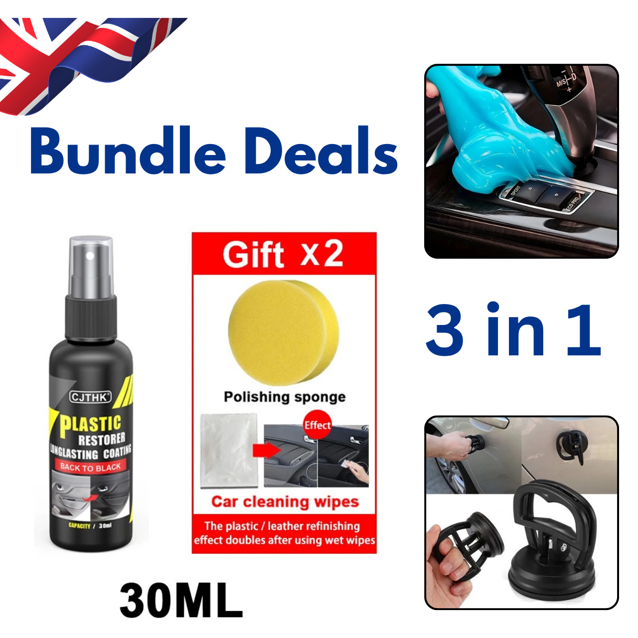 3-in-1 Car Care &amp; Detailing Bundle