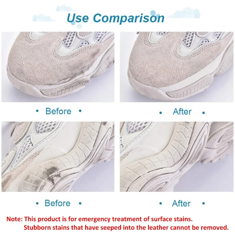 Suede & Sneaker Shoes Cleaning Eraser Matte Leather Shoes Care Whitening Velvet Leather Revitalizer & Stain Remover Tool